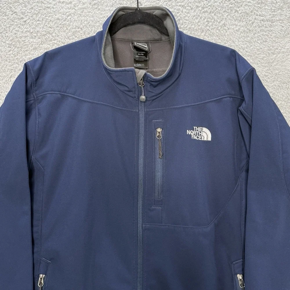 The North Face NF Apex Bionic 3 Windwall Softshell Jacket Men's XL Navy‎ Blue